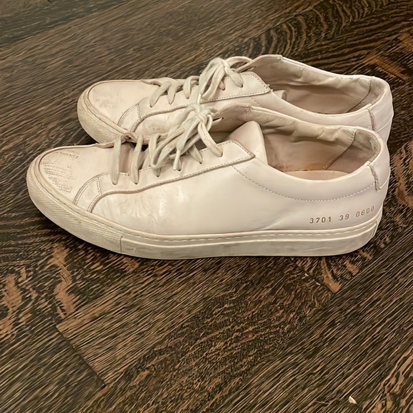 Women’s Common Projects Achilles low sneaker, blush, size 39 - Picture 3 of 4